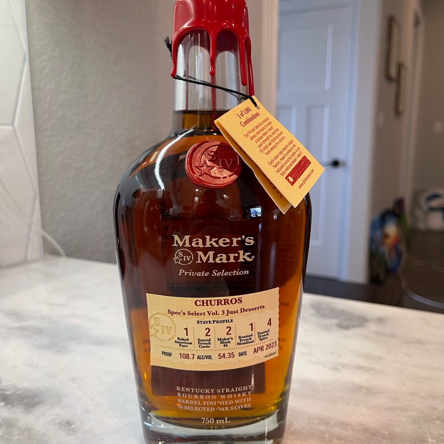 Maker's Mark Private Selection (Spec's Churros)