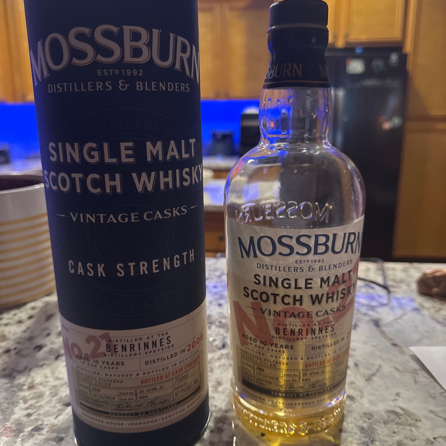 Mossburn Single Malt Vintage Cask Cask Strength No. 21