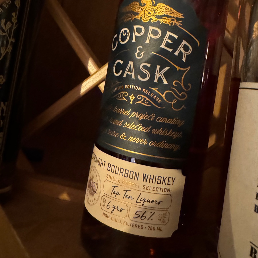Cooper & Cask Single Barrel MK-152 Top Ten Liqours