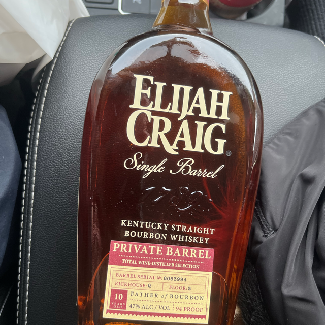 Elijah Craig Single Barrel: Private Select- Total Wine DE