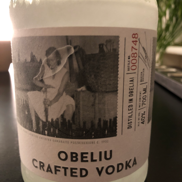 Obeliu crafted vodka