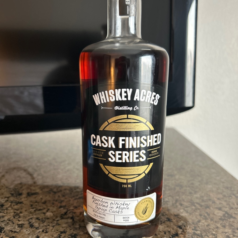 Whiskey Acers Cask Finished Series Maple Syrup Cask