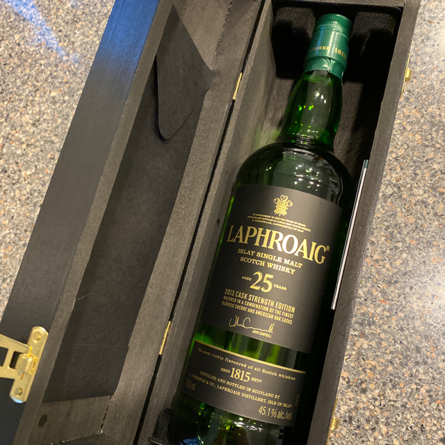 Laphroiag 25 year cask strength 2013
