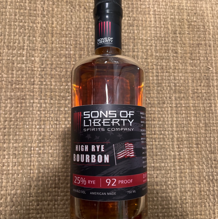 Sons Of Liberty High Rye Bourbon