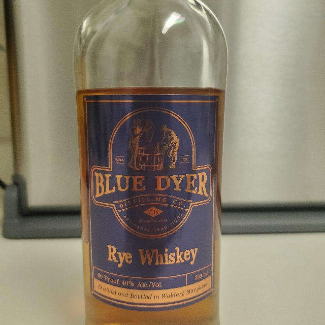 Blue Dyer Rye Whiskey