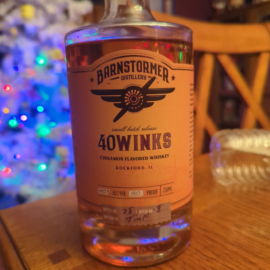 barnstormer small batch 40winks cinnamon whiskey