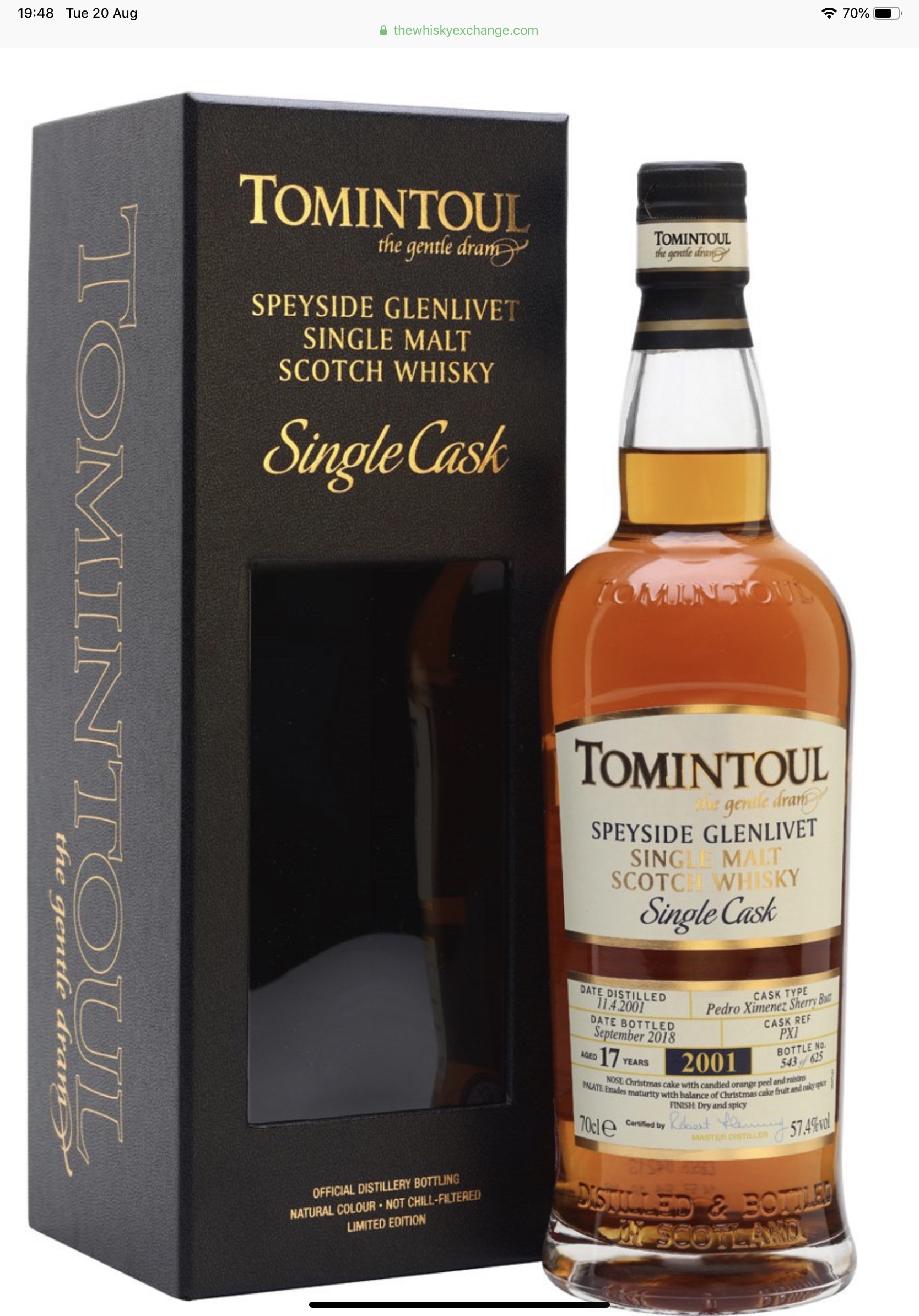 Tomintoul Single Cask