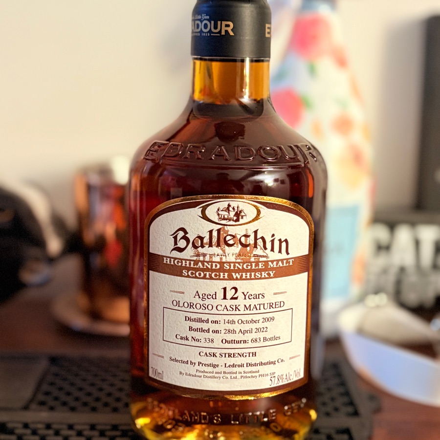 Edradour Ballechin 2009 12 Year Oloroso Cask Matured