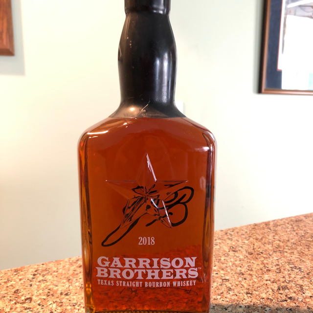 Garrison Brothers Texas Straight Bourbon Whiskey 2018