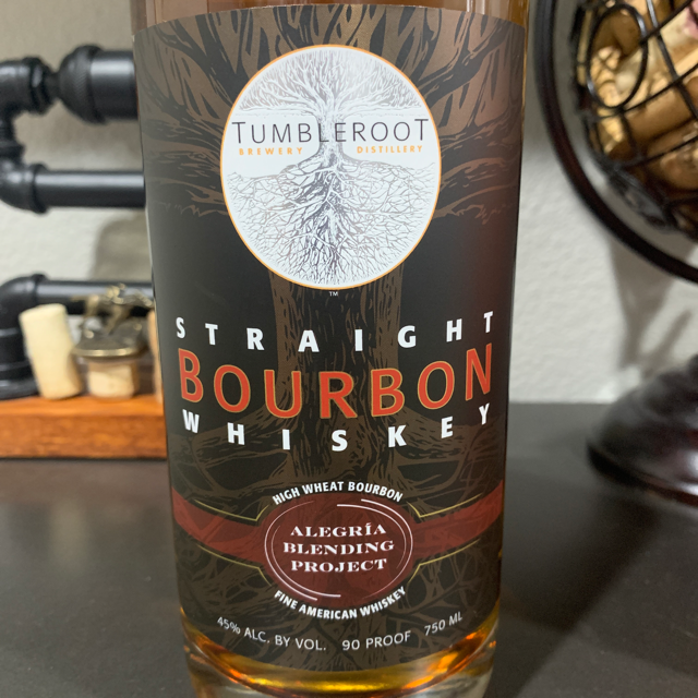 Tumbleroot straight bourbon whiskey