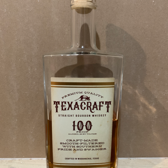 Texacraft straight bourbon whiskey