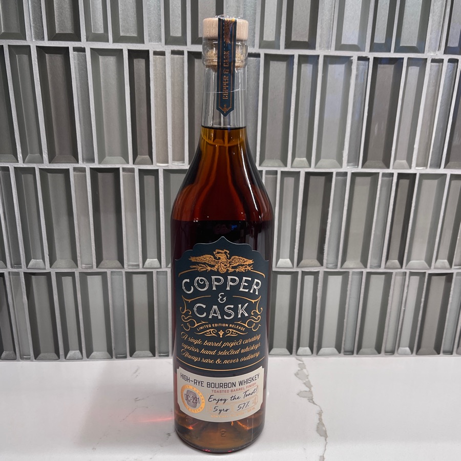 Copper & Cask High-Rye Bourbon Whiskey Toasted Barrel Finish
