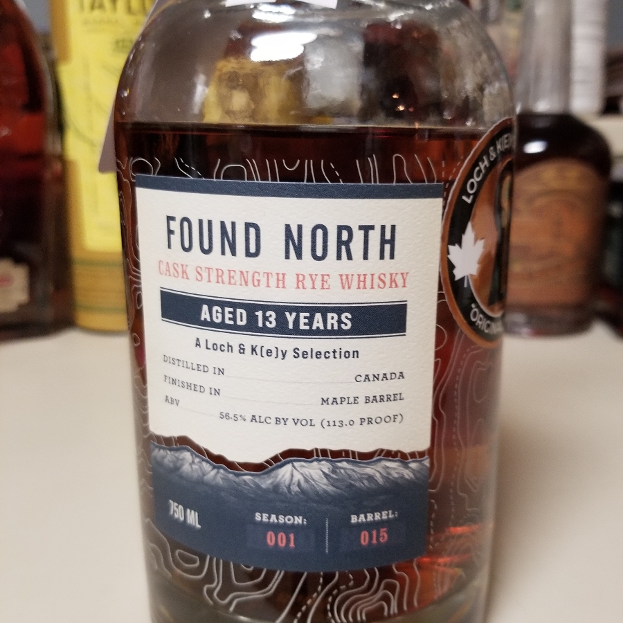 Found North cask strength rye season 1 barrel 15