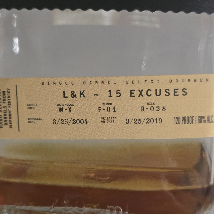 Knob Creek Single Barrel Select (L&K 15 Excuses)
