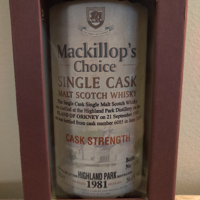 Highland Park 28 (1981) (Mackillop's Choice Single Cask Cask Strength)