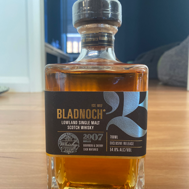 Bladnoch 2007 Cask Strength (The Whisky Club)