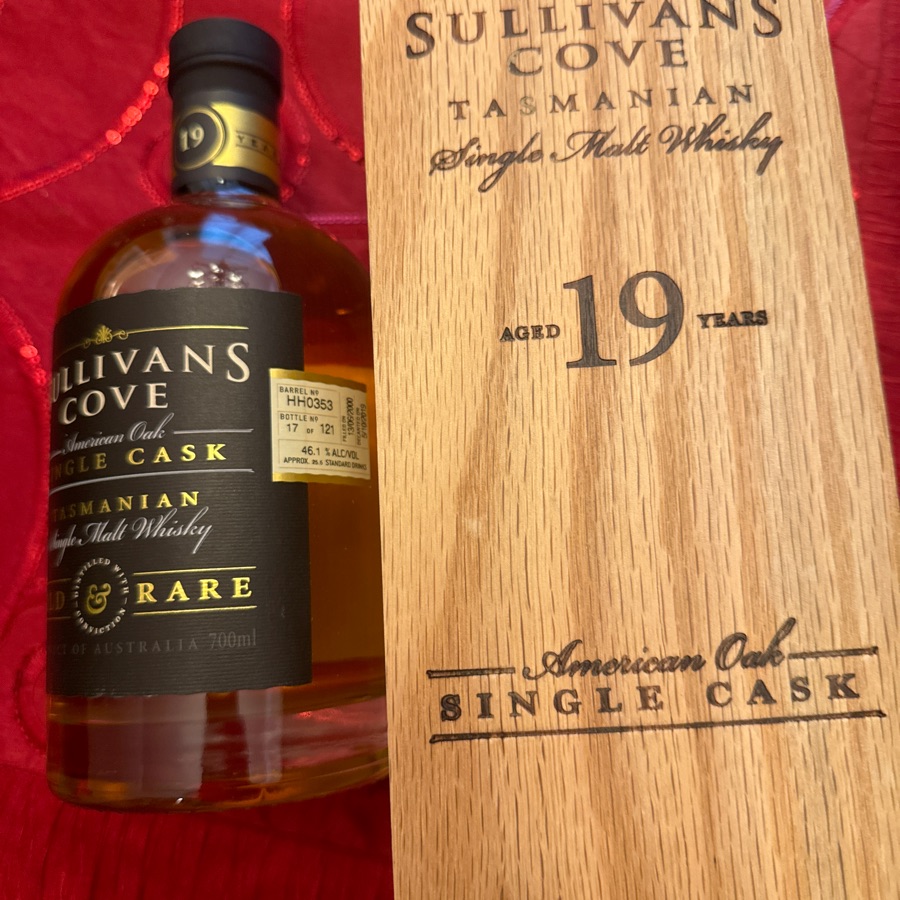 Sullivan's Cove Tasnmanian Single Malt Whiskey - 19 year American Oak Single Cask