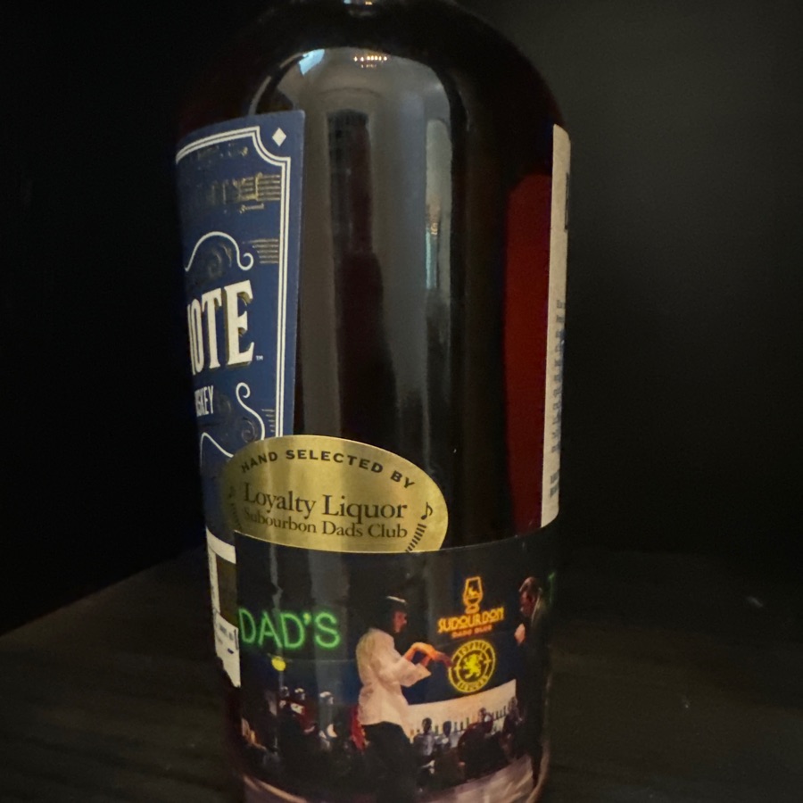 Blue note, juke, joint whiskey, loyalty, liquor, dad's twist