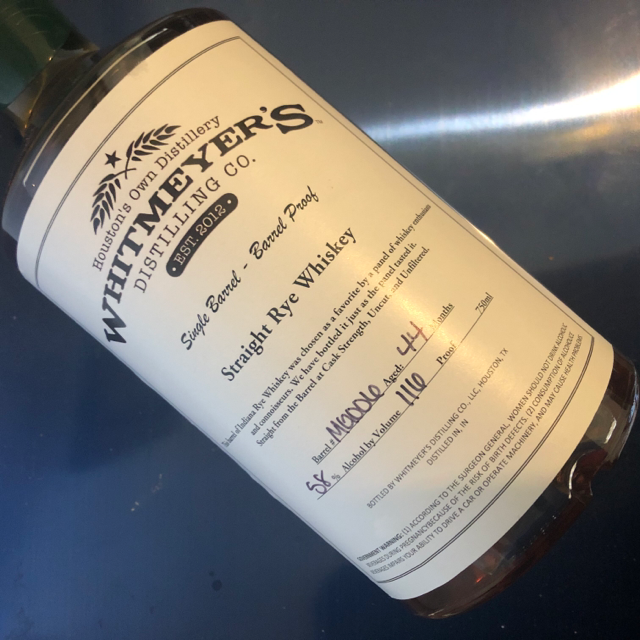 Whitmeyer's Straight Rye