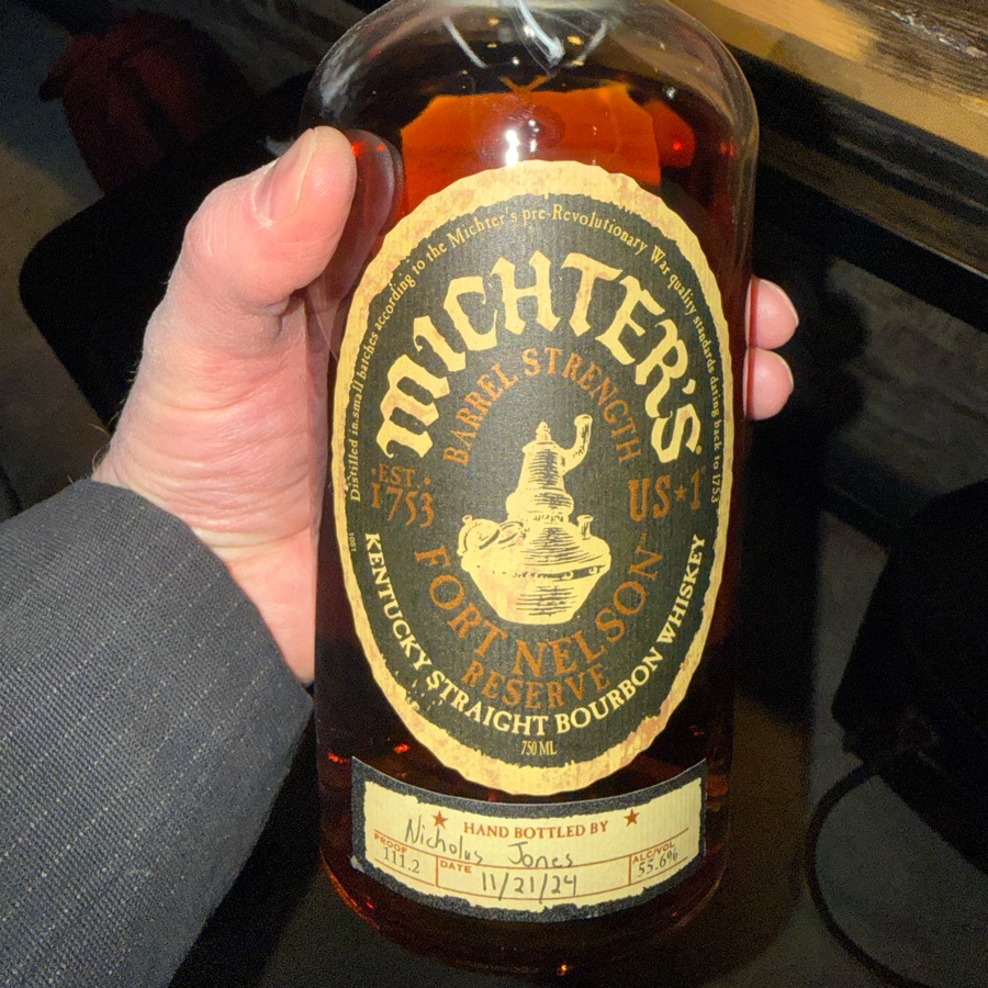Michter's Fort Nelson Reserve Barrel Strength Kentucky Straight Bourbon Whiskey (Nicholas Jones Special)