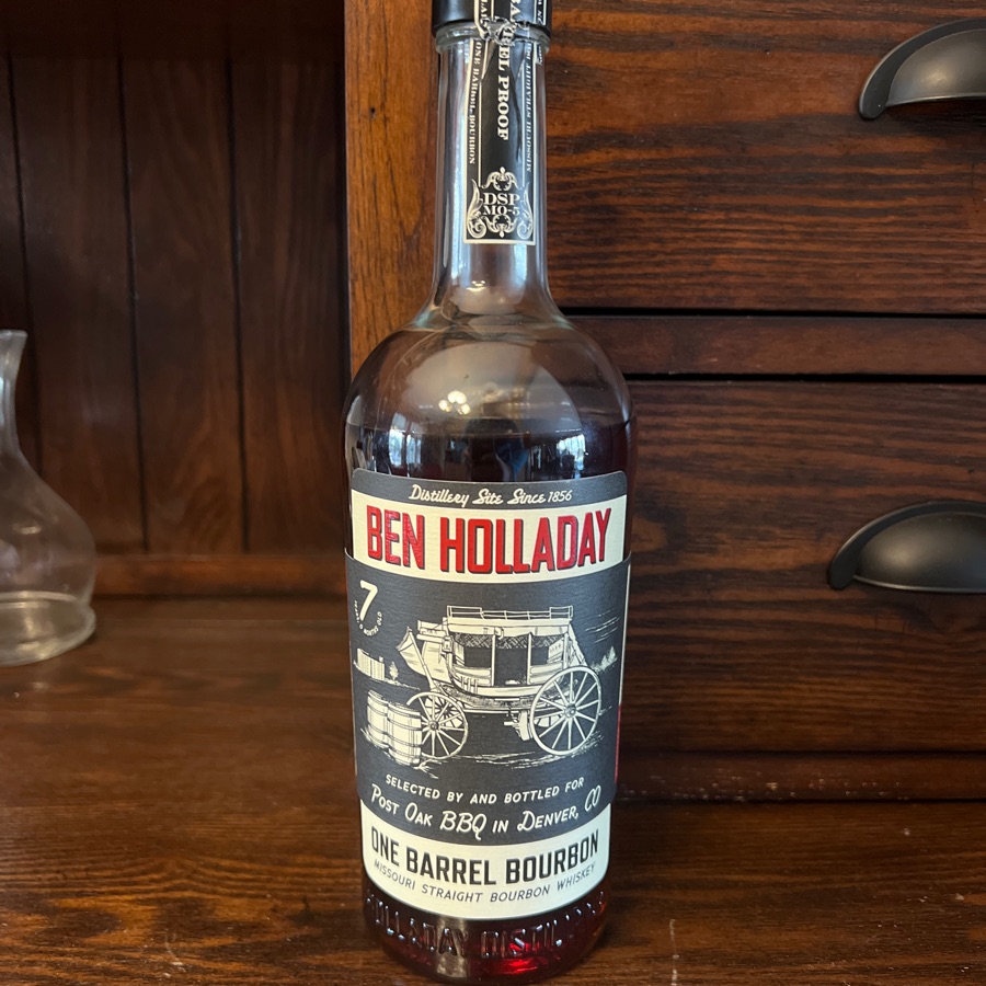 Ben Holliday One Barrel Bourbon - Post Oak BBQ