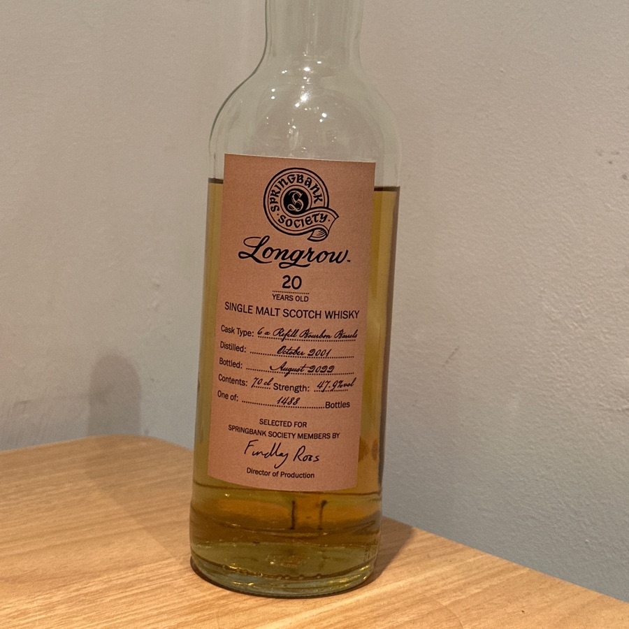 Longrow 20 Springbank Society