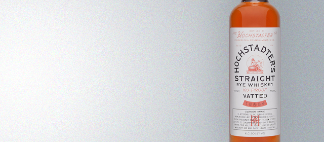 Hochstadter's Vatted Straight Rye Whiskey (2020 Release)