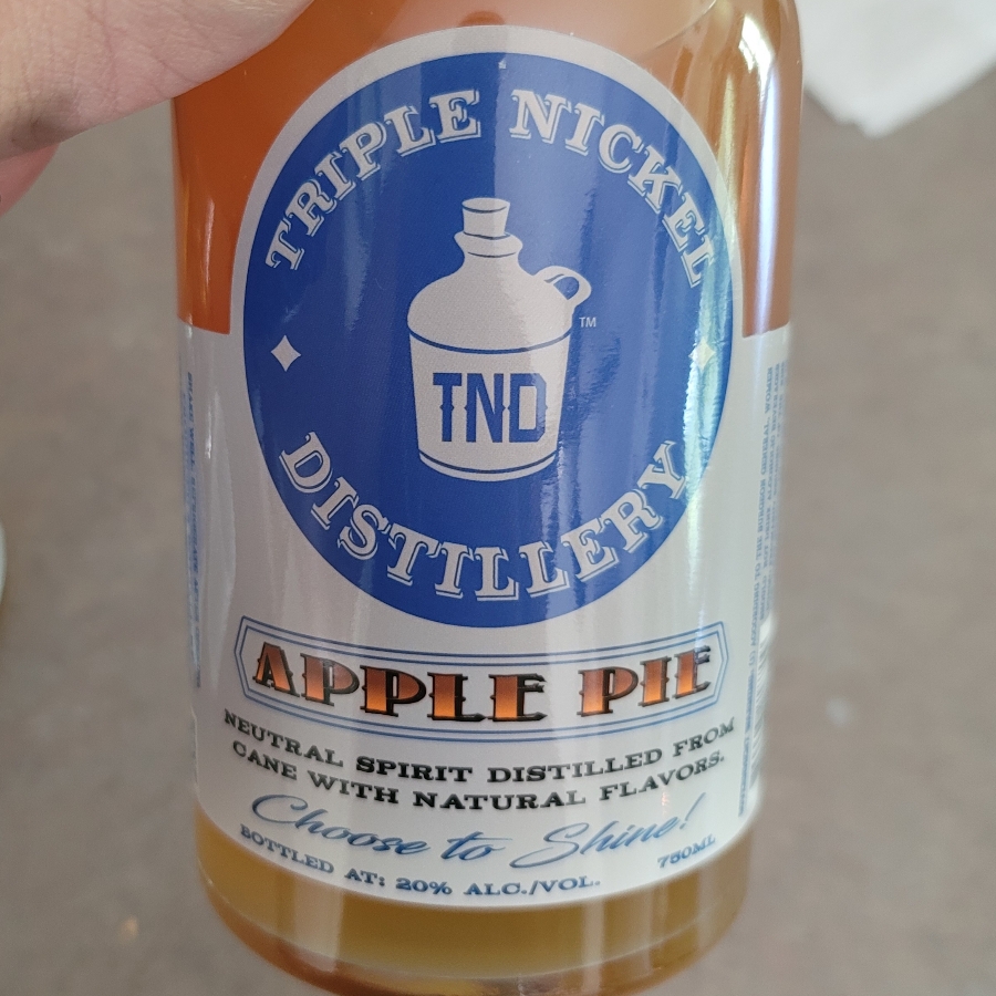 Triple Nickel Distillery Apple Pie Moonshine