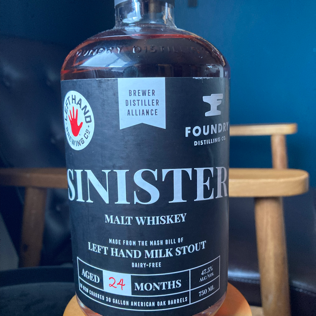 Sinister malt whiskey