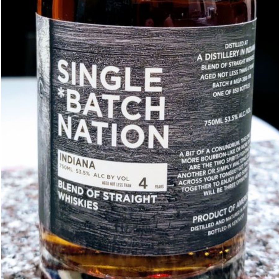 Single *Batch Nation Indiana 4 Years (Single Cask Nation)
