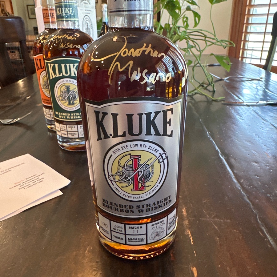 K.Luke Barrel Strength Blended Straight Bourbon Whiskies Batch #11