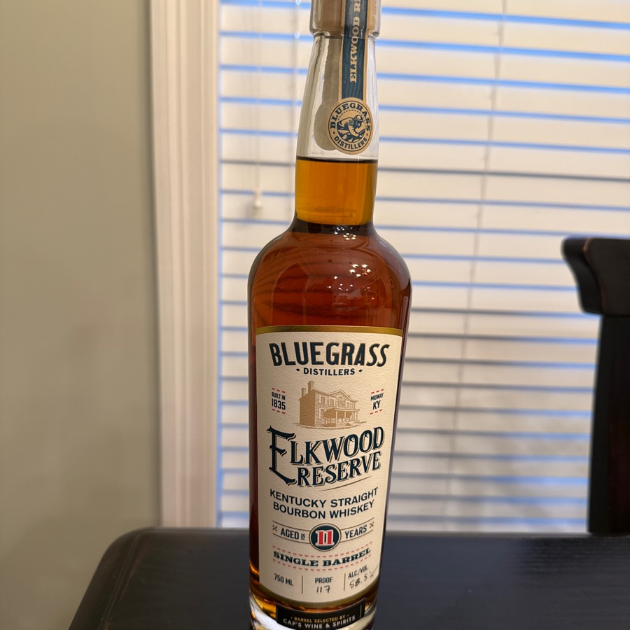 Bluegrass Distellers Elkwood Reserve Singke Barrel