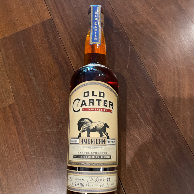 Old Carter 13 Year American Whiskey Batch 5 (2021 Release)