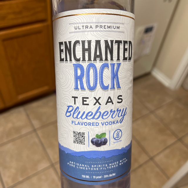 Enchanted Rock Texas Blueberry Vodka