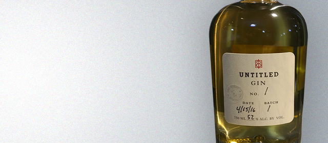 One Eight Distilling Untitled Gin No. 1