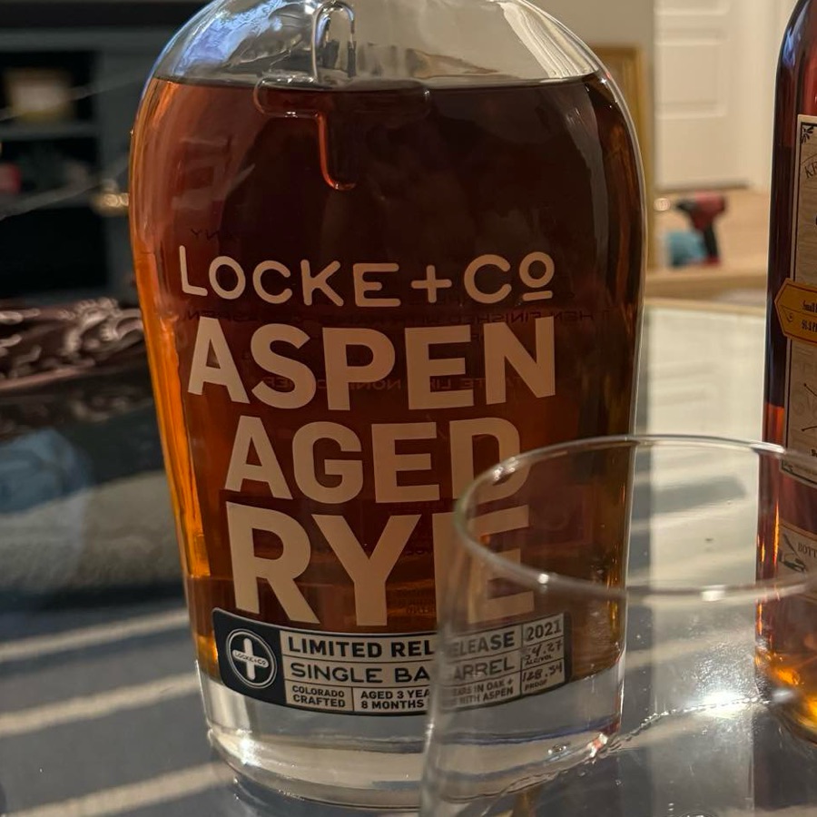 Locke + Co Aspen Aged Rye Single Barrel