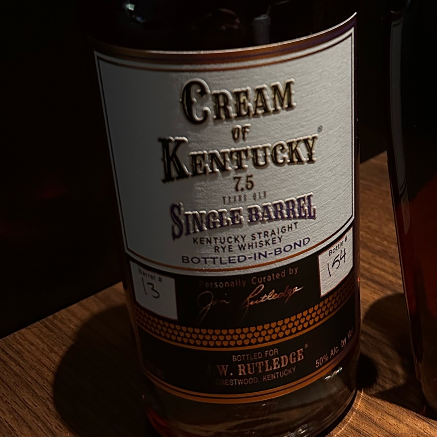 cream of kentucky 7.5 year single barrel rye