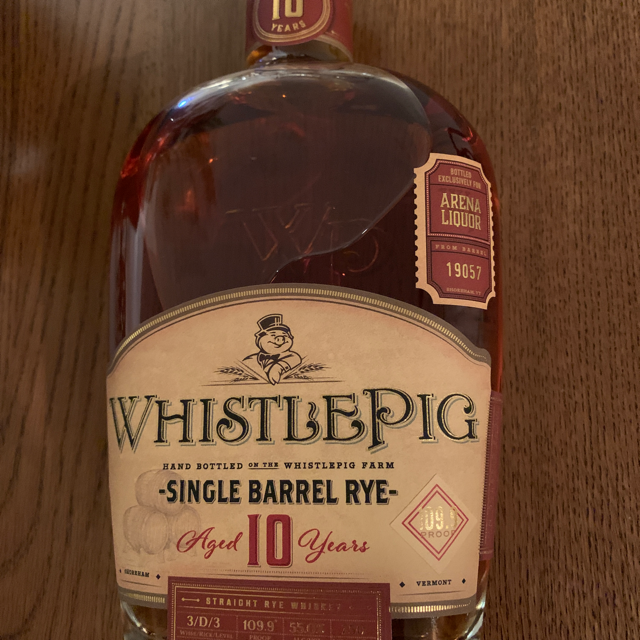 Whistlepig Single Barrel Rye 10 Years #19057 (Arena Liquor)