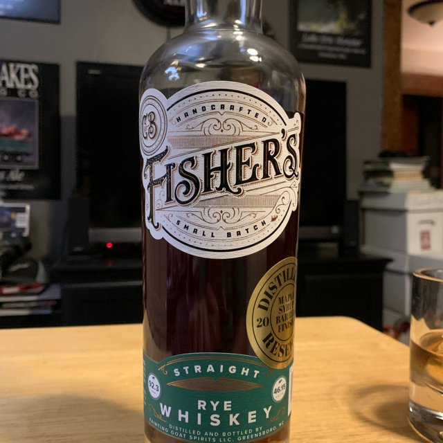 C.B. Fisher's Distiller's Reserve 2021 Maple Syrup Barrel Finish Straight Rye Whiskey