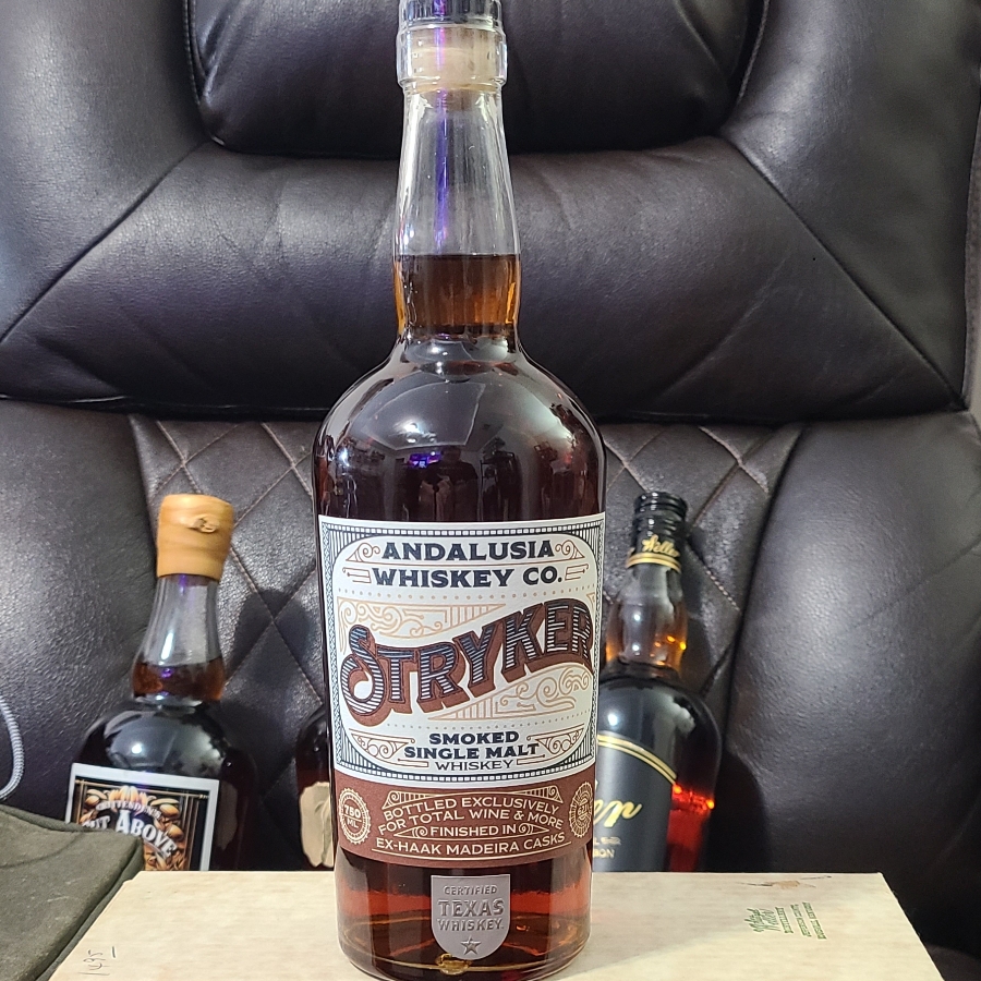 Andalusia Stryker Smoked Single Malt Finished in Ex-Haak Madeira Casks (Total Wine & More)