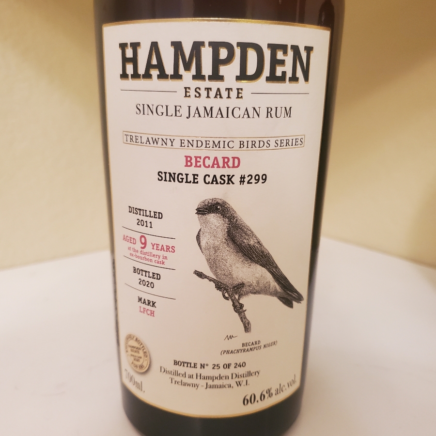 Hampden Estate 2011 LFCH Trelawny Endemic Bird Series Becard Single Cask #299