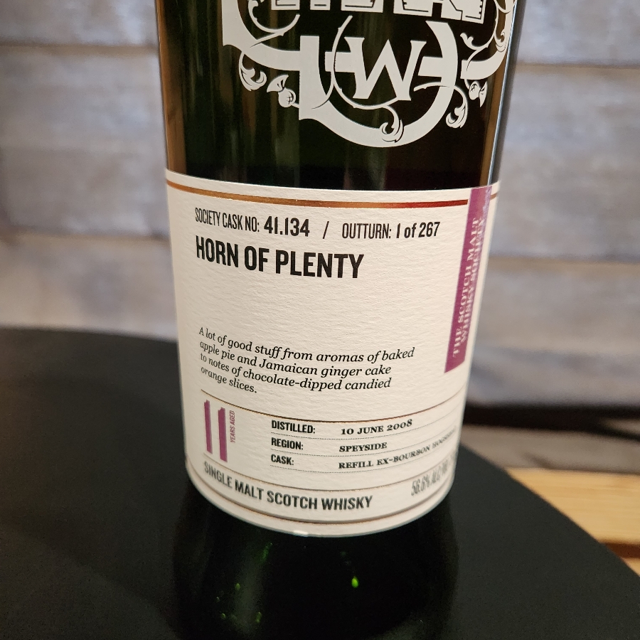 SMWS 41.134 Horn of Plenty Single Malt Scotch Whiskey