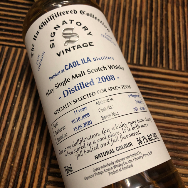 Caol Ila 12 year cask strength (Signatory)