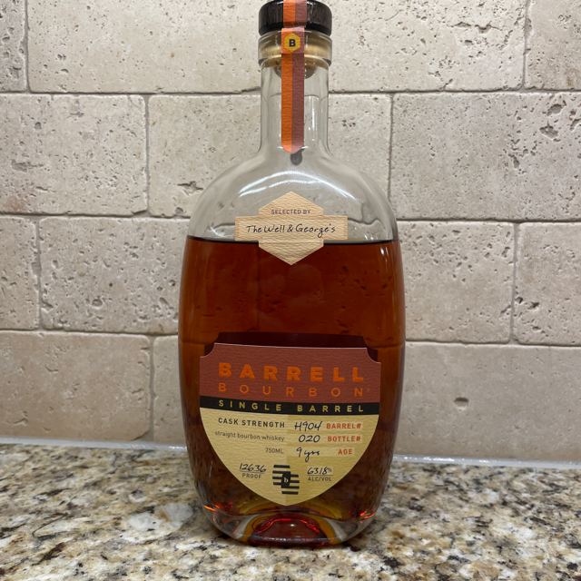 Barrell Bourbon Single Barrel H904 The Well & George's