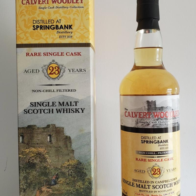 Springbank 23 year Calvert Woodley Single Cask