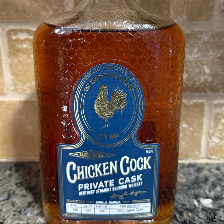 Chicken Cock Private Cask Barrel Proof (Ohio Liquor 2024)