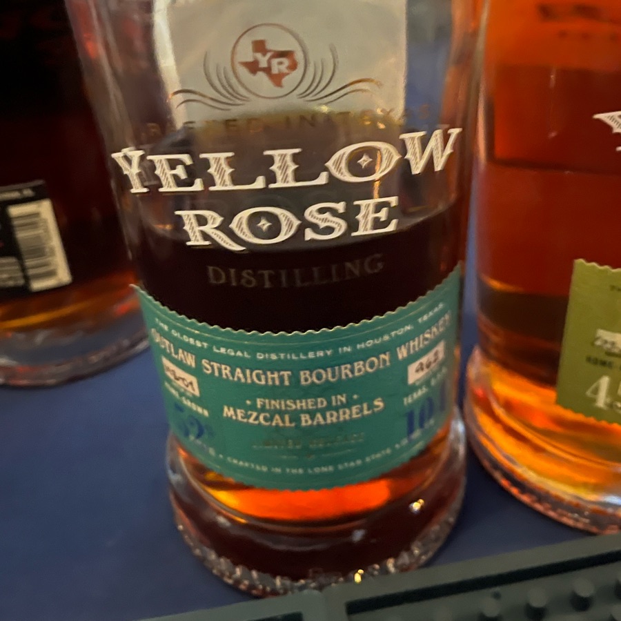 Yellow Rose Outlaw Bourbon finished in Mezcal