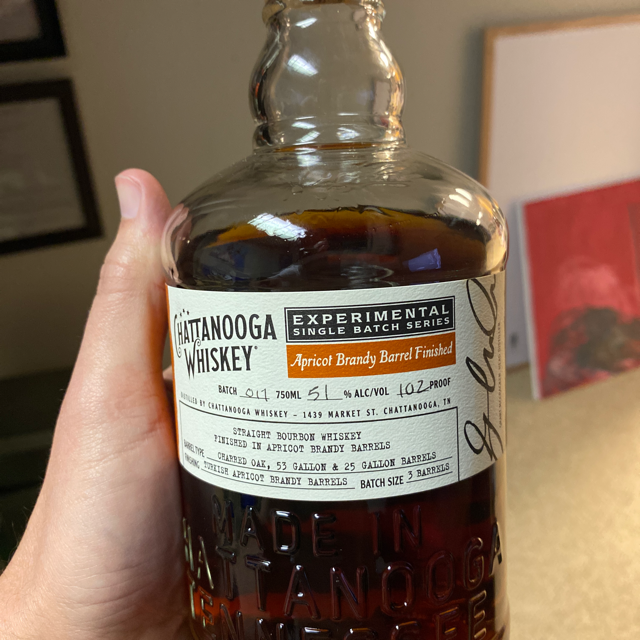 Chattanooga Whiskey Experimental Single Batch Series Batch 017: Apricot Brandy Barrel Finish