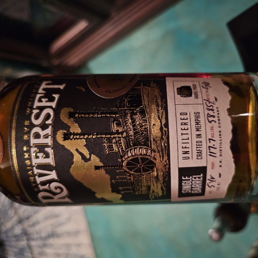 Riverset Straight Rye Whiskey Single Barrel  (Midsouth Bourbon Brotherhood) Barrel Two
