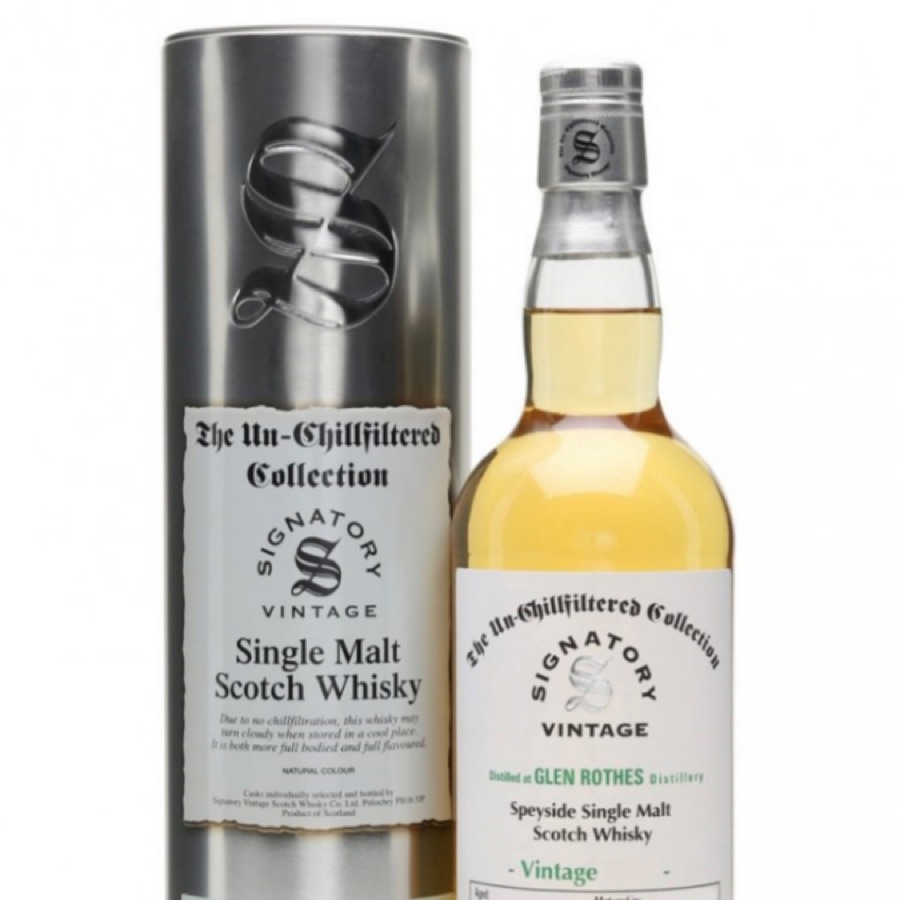 Signatory Vintage The Unchillfiltered Collection Collection Glen Rothes 11 years